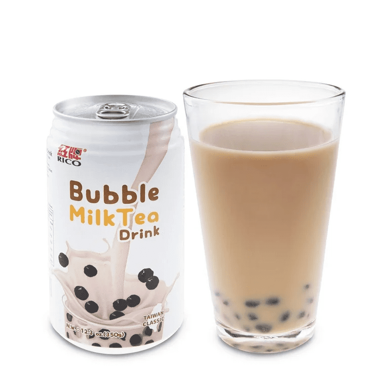 ☆Milk tea☆ RICO BUBBLE MILK TEA STRAWBERRY DRINK 12.3-OZ - JC Sales