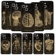 thumbnail image 2 of Funda de teléfono con forma de corazón y cuerpo de pizarra con esqueleto de anatomía para iPhone 13, 15, 14, 12, 11 Pro MAX XR X SE XS 7 8 Plus, funda protectora suave, 2 of 5