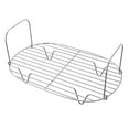 thumbnail image 1 of Visland Roasting Rack Stainless Steel Wire Rack Heavy Duty Baking Tray Barbecue Rack for Chicken Fish Vegetables, 1 of 8