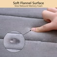 thumbnail image 4 of Tripumer Memory Foam U-Shaped Toilet Rug Contour Bathroom Rug 20 x 24 inch Bathroom Commode Contour Rug Super Water Absorption Non-Slip Thick Machine Wash and Easier to Dry Gray, 4 of 9