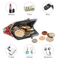 thumbnail image 4 of Stylish Microfiber Coin Purse with Zinc Alloy Clasp, 4.3x4.7 in/11x12 cm Size, 4 of 7