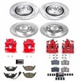 thumbnail image 2 of PowerStop Front and Rear Z23 Evolution Sport Brake Pad and Rotor Kit with Red Powder Coated Calipers Fits: VOLKSWAGEN Select Models KC840, 2 of 6