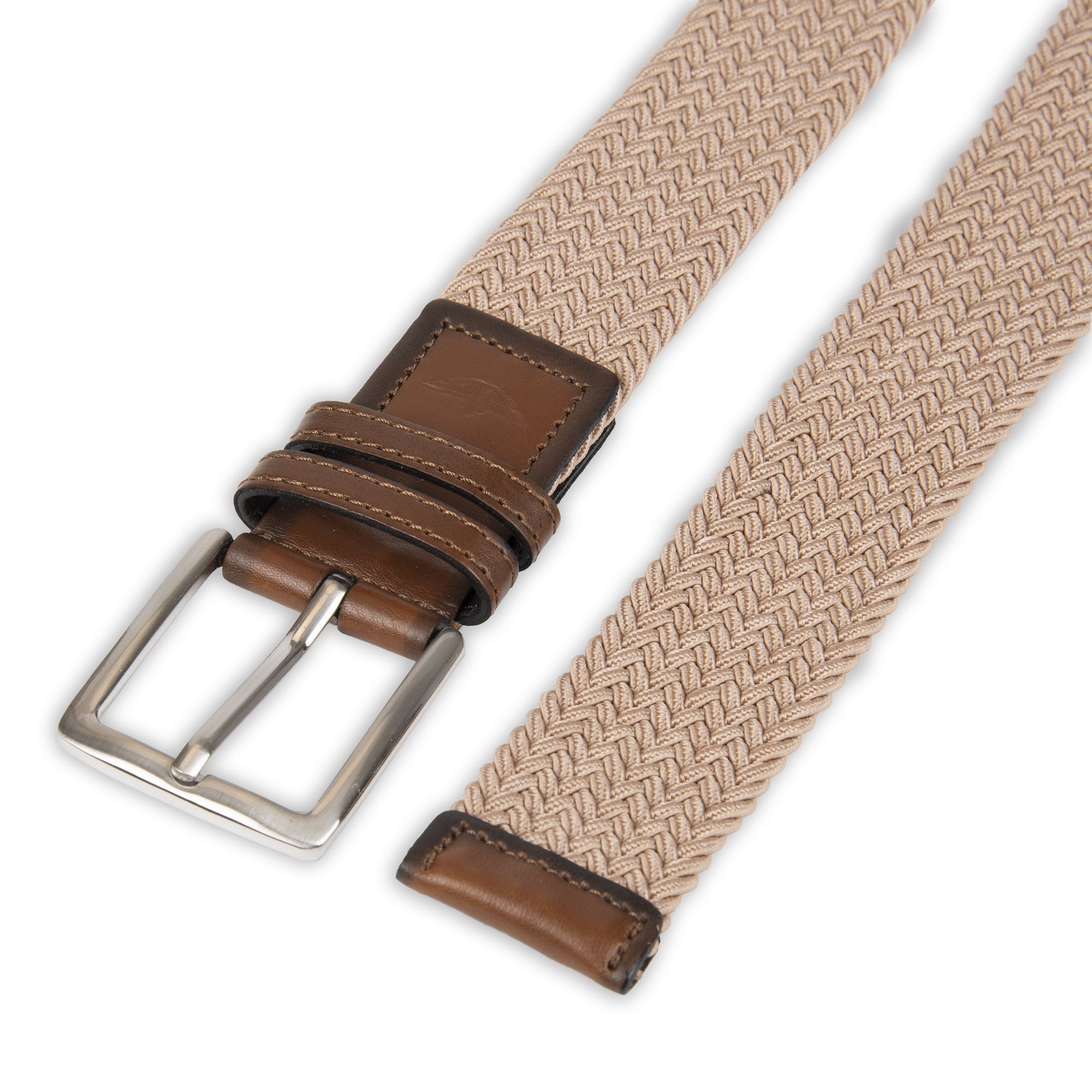 Dockers Mens 1 3/8 Inches Stretch Fabric Braided Belt