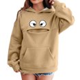 thumbnail image 2 of Girls Cat Pouch Hoodie,Pet Carrier Hoodies with Pocket,Funny Print Pullover Hooded Sweatshirt,Cozy Long Sleeve Hoodies for Girls, 2 of 8