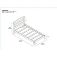 thumbnail image 2 of Dorel Living Traditional Wood Braylon Twin Bed in Gray Finish, 2 of 10