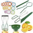 thumbnail image 1 of 36Pcs Canning Supplies Starter Kit with Labels Canning Tool Set with Can Lifter Can Wrench Canning Tong Funnel Bubble Remover, 1 of 9