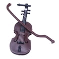 thumbnail image 4 of 2 Simulación De Instrumentos De Madera Modelo Juguetes Casa De Muñecas Decoración Violín Y Guitarra CUTICAT Casa de muñecas en miniatura, 4 of 8