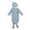thumbnail image 1 of Fortune Baby Silkworm Cocoon Type Newborn Wrap Comfort Sleeping Bag Hat Set, 1 of 5