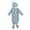 Blue gray, variant on Fresh Solid Color Baby Quilt and Cap Silkworm Cocoon Type Newborn Wrap Comfort Sleeping Bag Hat Set