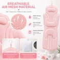 thumbnail image 6 of SLUMLOVE Full Body Bath Pillow for Women, 56.1*19.7" Ergonomic Bathtub Cushion with Non-Slip Suction Cups, 5D Mesh Spa Pillow for Neck Back Hip Support, Pink, 6 of 8