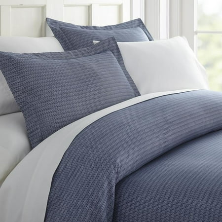 Olive And Twill Luxuriously Soft Blue Diamond Patterned 3 Piece