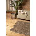 thumbnail image 3 of Luxe Gordon Faux Sheepskin Octo Rug | 6'x6', 3 of 3
