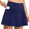 thumbnail image 2 of Women High Waisted Swim Skirt Polyester Spandex Long Skirted for Water Activities, 2 of 5