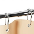 thumbnail image 6 of ALEAVIC Curved Shower Curtain Rod, Stainless Steel Adjustable Shower Rod Set for Bathroom, Silver, 6 of 7