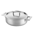 thumbnail image 2 of SAUTE PAN 2 HANDLES WITH LID CM.28 ATT.PEWTER, 2 of 5