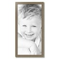 thumbnail image 2 of ArtToFrames 16" x 33" Aged White Gold Picture Frame, 16x33 inch Silver Wood Poster Frame (WOM-2036), 2 of 7