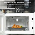 thumbnail image 2 of Couvercle Anti-Éclaboussures Magnétique pour Micro-Ondes 10.5 Pouces, Couvercle de Cuisinière avec Poignée, Couvercle de Plat Bol Assiette Service Ustensiles de Cuisine Plastique Transparent Gris, 2 of 8
