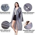 thumbnail image 3 of Ponchos de Pluie pour Adultes Réutilisables, 2 Pcs Imperméables d'Urgence pour Femmes Hommes avec Capuche et Cordon de Serrage, 3 of 7