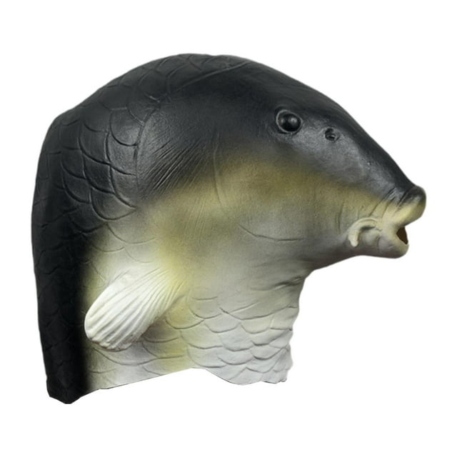 Máscara de cabeza perfecl Juguete suave Accesorio de cosplay Negro