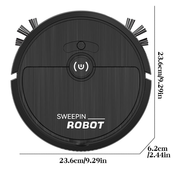 QVNFKO Robot Vacuum Cleaner Powerful Robot Vacuum and Mop Combo, Super-Slim Smart Robotic Vacuums with App, Self-Charging Robotic Vacuum Cleaner Black Clearance