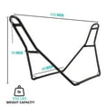 thumbnail image 3 of Luku Heavy Duty Universal Hammock Stand 550 Lb Capacity, Portable Hammock Hanging Stand With Adjustable Chains & S-Hooks, 3 of 8