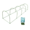 thumbnail image 3 of Decodeary DIY Assembled Kit Outdoor Mini Greenhouse with Cover Insulation for Backyard 200x50x50cm, 3 of 6