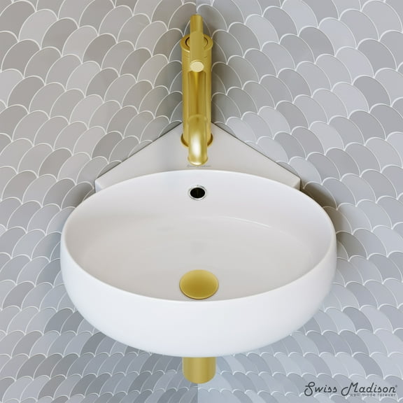 Plaisir Corner Wall Hung Sink