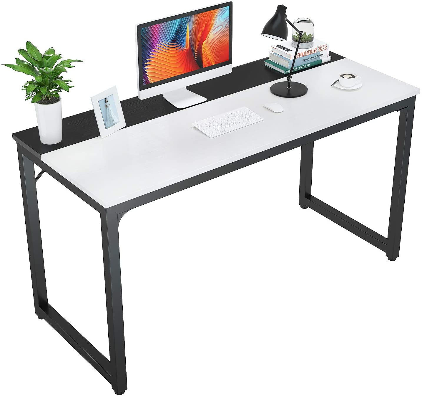 Home Office Famgizmo 120 X 60 X 75cm Computer PC Laptop Gaming Desk Study Writing Table Workstation Black