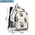 thumbnail image 2 of FORMRS Unisex School Backpack 17" Student Travel Bag with Laptop Compartment, Cute Cat Paw, 2 of 7