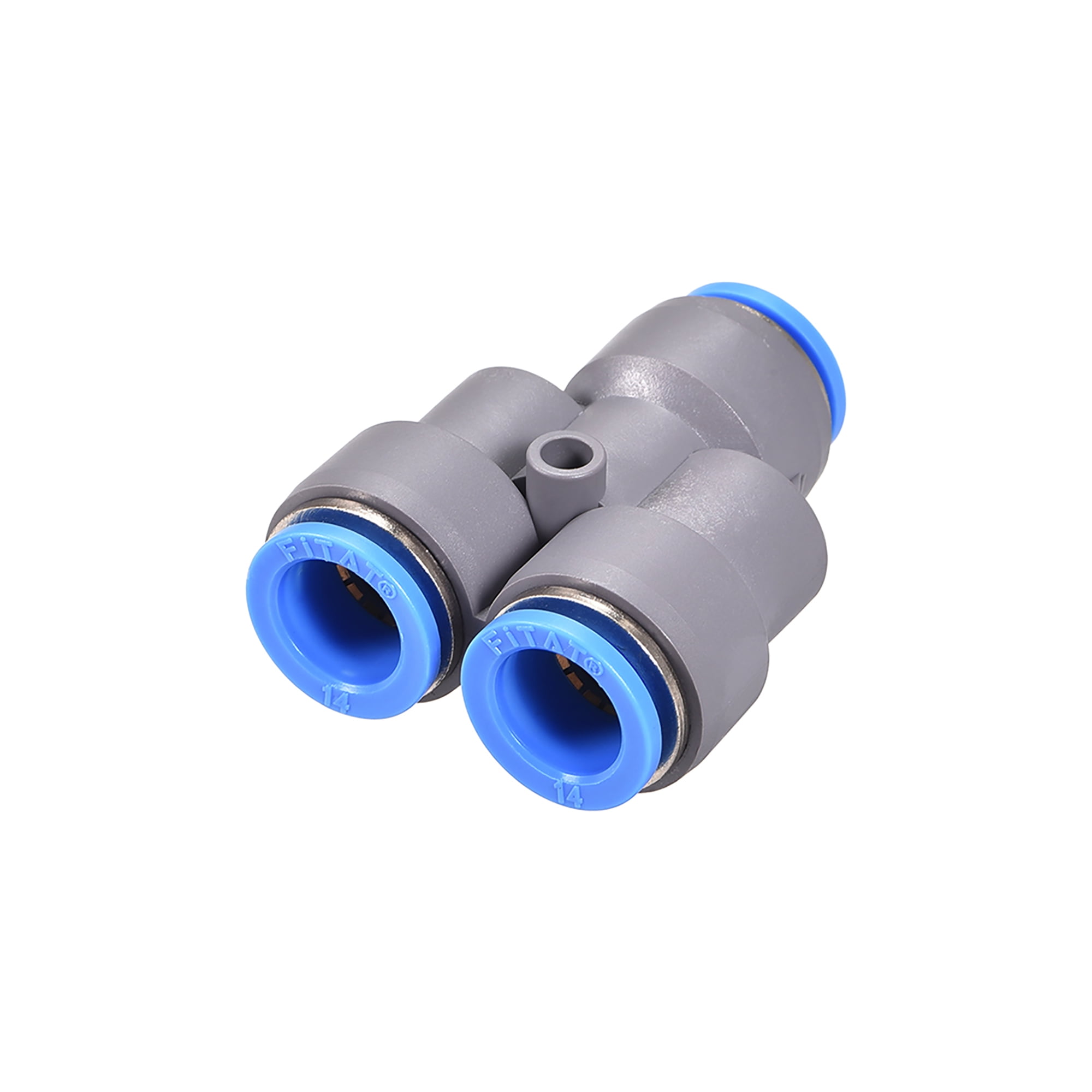 Push to connect fittings y type tube connect 14mm od push lock grey 