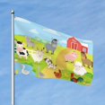 thumbnail image 2 of Kll Farm Animals 3 Flag 4x6 Ft Parade Party Flag Outdoor Flag Decorative Flag Banner Flags Garden Flag Home House Flags, 2 of 7
