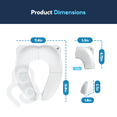 thumbnail image 6 of Baby Proof Me Essentials Foldable Toddler Toilet Seat Cover, Travel Potty Seat with Splash Guard, White, 6 of 9