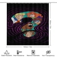 thumbnail image 2 of Juego de 4 cortinas de ducha de Scooby Doo con alfombrillas antideslizantes, tapa de inodoro y alfombrilla de baño, cortina de ducha impermeable con decoración de dibujos animados para baño con 12, 2 of 8