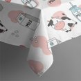 thumbnail image 2 of Pink Cow Milk Pattern Rectangle Tablecloth 60"x120",Waterproof Polyester Rectangle Table Cloth, Wipeable Spillproof Polyester Tablecloth for Dining, Camping, Indoor and Outdoor, 2 of 6