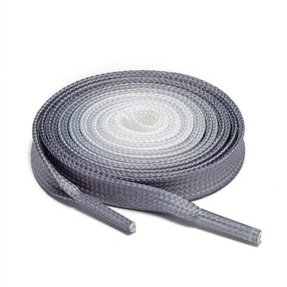 1Pair Flat Shoelaces Strings for Sneakers Athletic Running Shoes Gradient Gray