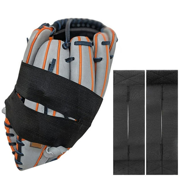 Gant de Baseball Ajustable avec Bande de Fixation Réutilisable Respirant Facile à Porter Gant de Sport Extensible pour Softball Fournitures Sportives