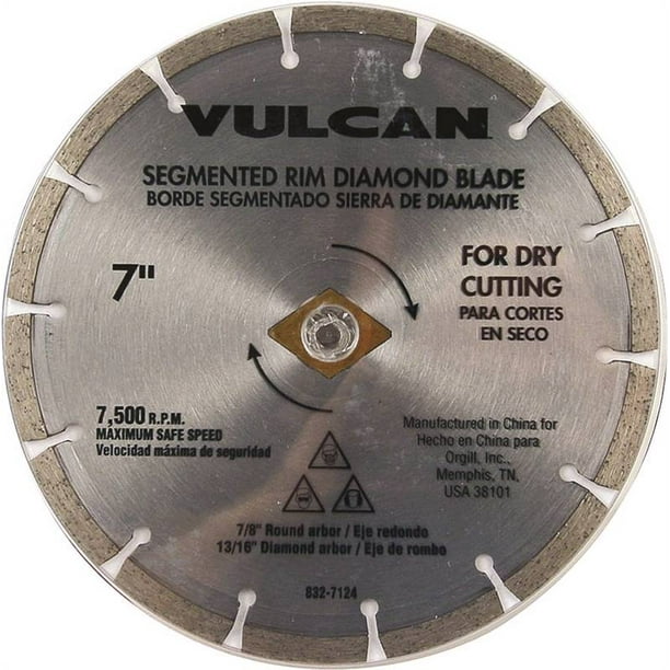 8327124,DIAMOND SAW BLADES,SEGMENTED ,5/8" ROUND ARBOR/13/16" DIAMOND