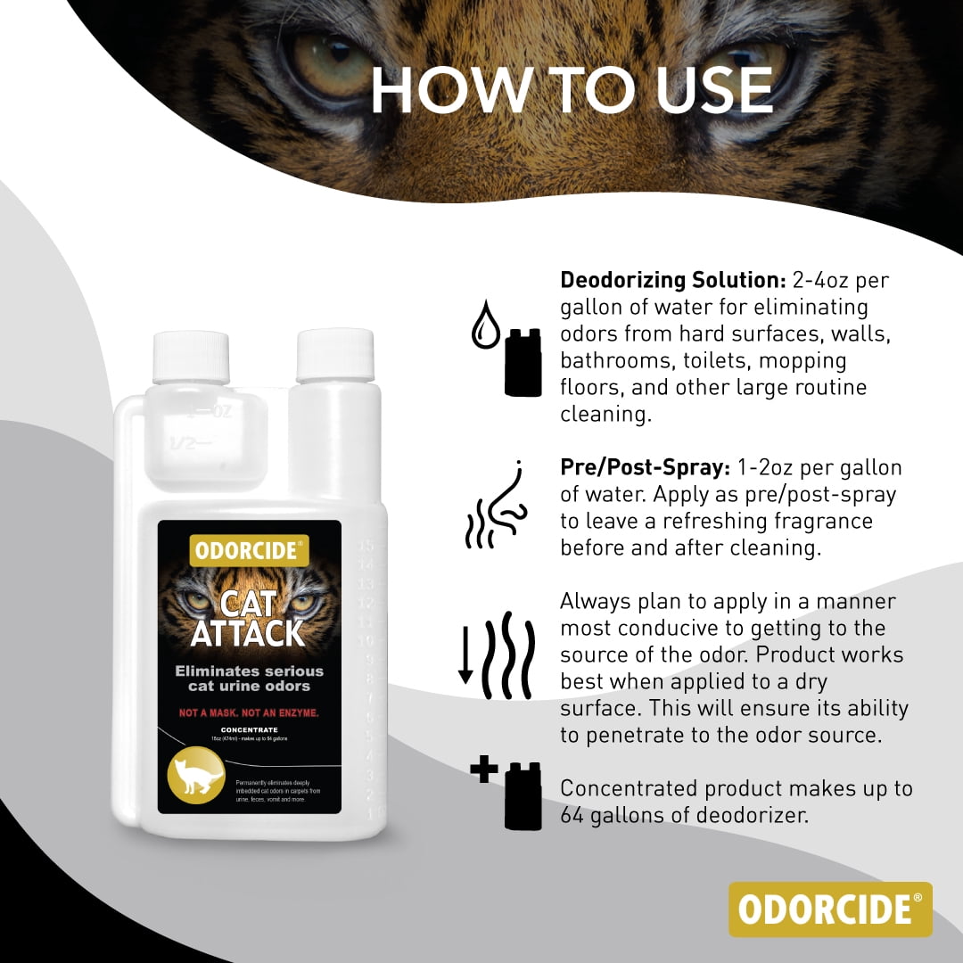 Odorcide Cat Attack Concentrate Odor Eliminator 16oz -