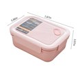 thumbnail image 3 of JilgTeok Lunch Box Lunch Box 3-Compartment Bento Lunch Box Lunch Containers for Microwaveable, 3 of 7