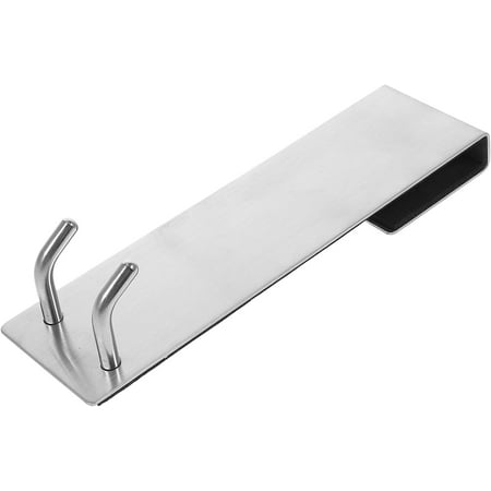 Glass Door Hook Door Hanging Hook Glass Shower Hook Door Hanger Shelf Metal s Hooks Suction Cup Hangers Over Door Towel Rack Bathroom Door Hooks Door Hanger Hook for Coats Silver
