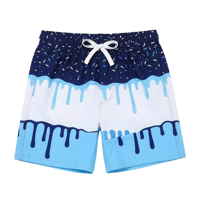 MDUKONU Boys Drawstring Sports Shorts Quick Dry Breathable Running Workout Shorts Navy 7-8 Years