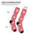 thumbnail image 2 of Compression Socks For Women And Men - Cartoon Cute Pig Head Cow Head Compression Socks Circulation For Workout, 2 of 2