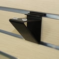 thumbnail image 4 of Slatwall Glass Shelf Bracket, Low Profile Support for Glass Shelving up to 12" D, Black, 50 Pack, 4 of 9