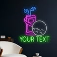 thumbnail image 2 of Handmadetneonsign Golf Neon Sign, Golfer LED Light, Golfing LED Sign, Golf Ball Neon Light, Sports, 2 of 5