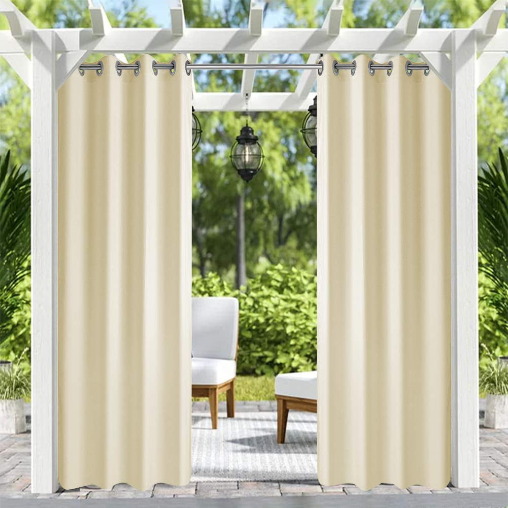 Pro Space 50" x 120" Indoor/Outdoor Curtains Grommet Curtain (1 panel
