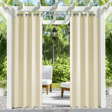 Pro Space 2 Pack Indoor/Outdoor Curtains Grommet Curtain(50" x 120")