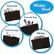 thumbnail image 5 of 15 Pcs Black Blank Canvas Bag 8.3x4.7in Stationery Storage Zipper Bag Diy Graffiti Pencil Case Diy, 5 of 5