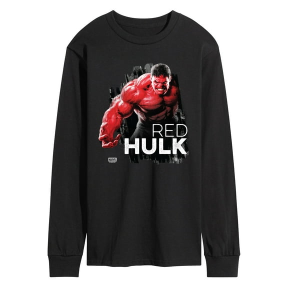 Marvel - Red Hulk - Men's Long Sleeve Graphic T-Shirt