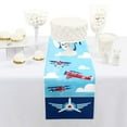 thumbnail image 2 of Big Dot of Happiness Taking Flight - Airplane - Petite Vintage Plane Baby Shower or Birthday Party Paper Table Runner - 12 x 60 inches, 2 of 4