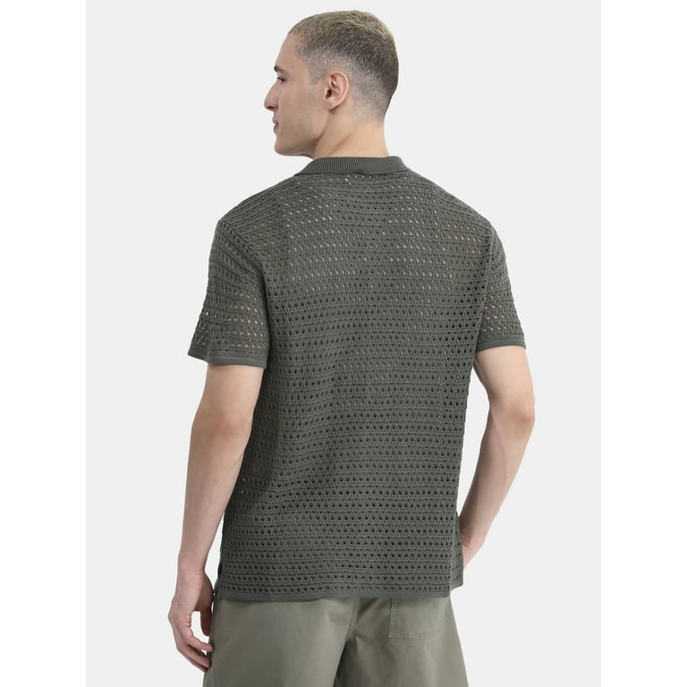 【MODERNIF】Benideu Zipper Short Sleeve Collar Knit 71yLGViTSgL._UY350_.jpg